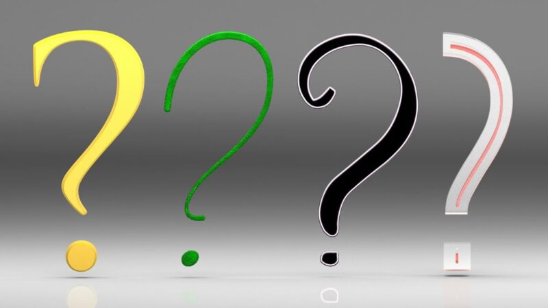 4つのクエスチョンマーク