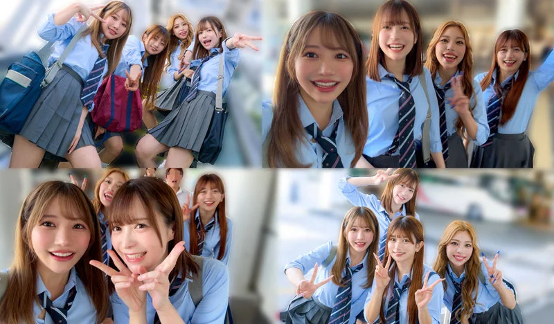 りお＆ひなた＆かりん＆ゆい deaa026 DEAA-026 5P エロ AV FANZA 3枚目